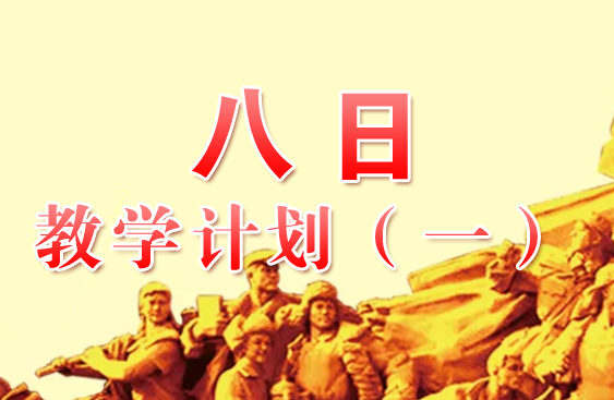 八日教学计划方案（一）